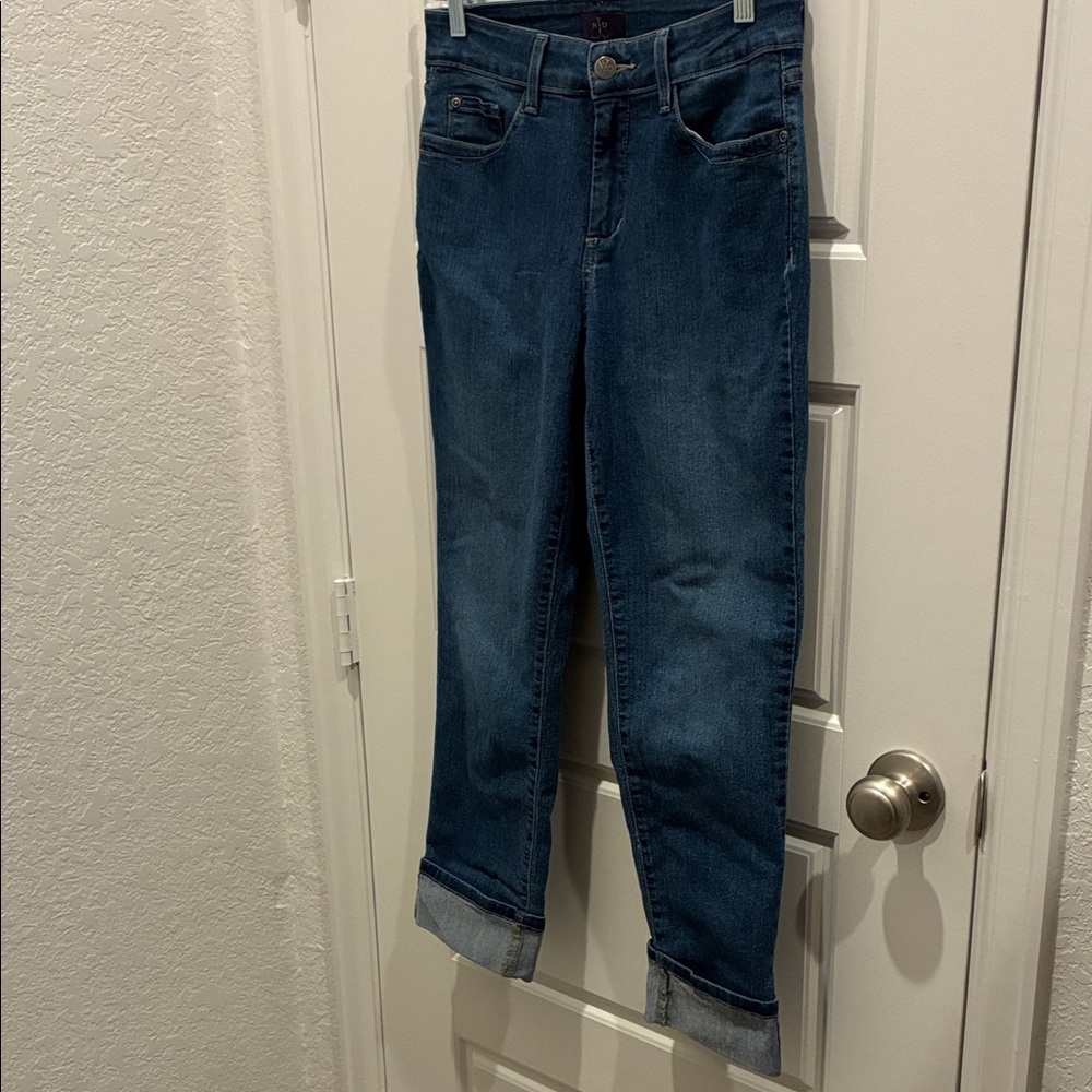 NYDJ Cropped Blue Denim Jeans
